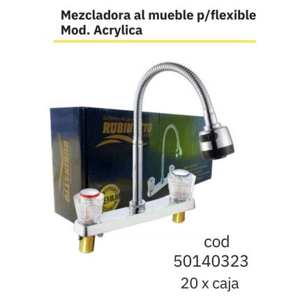 Mezcladora al mueble p/flexible Mod. Acrylica(20PCS)
