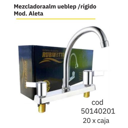 Mezcladora al mueble p/rígido Mod.Aleta(20PCS)