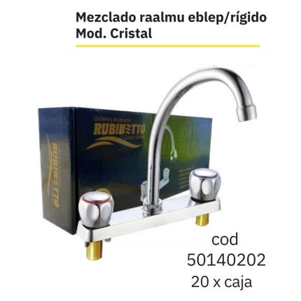 Mezcladora al mueble p/rígido Mod.Cristal(20PCS)