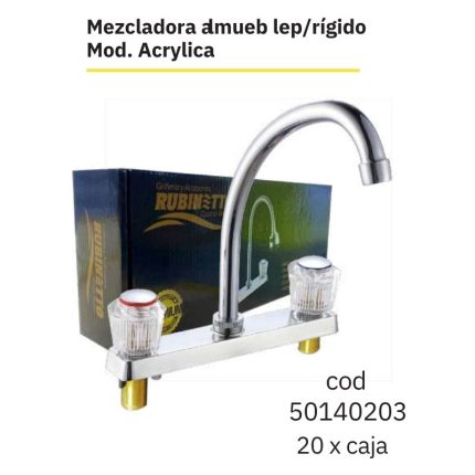 Mezcladora al mueble p/rígido Mod.Acrylica(20PCS)