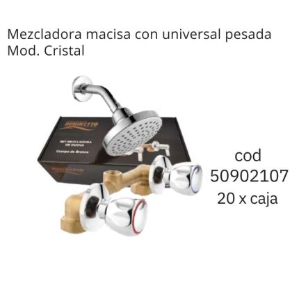 Mezcladora macisa con universal pesada Mod. Cristal(20PCS)