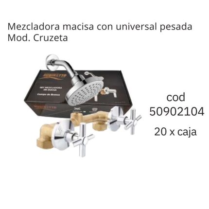 Mezcladora macisa con universal pesada Mod. Cruzeta(20PCS)