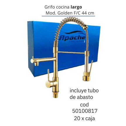 Grifo cocina largo Mod. Golden F/C 44 cm(20PCS)