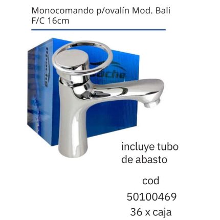 Monocomando p/ovalín Mod. Bali F/C 16cm(36PCS)