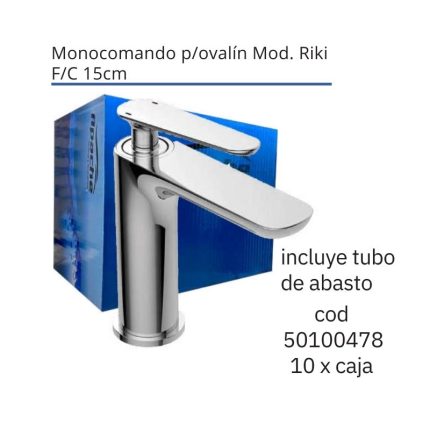 Monocomando p/ovalín Mod. Riki F/C 15cm(10PCS)