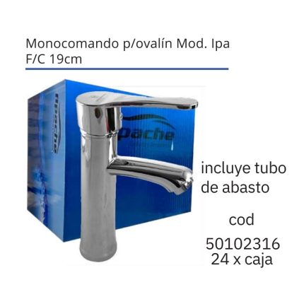 Monocomando p/ovalín Mod. Ipa F/C 19cm(24PCS)