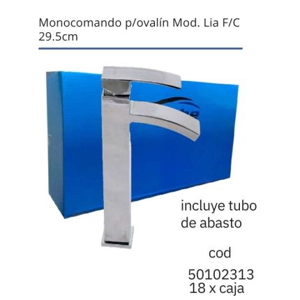 Monocomando p/ovalín Mod. Lia F/C 29.5cm(18PCS)