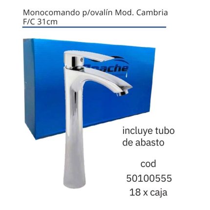 Monocomando p/ovalín Mod. Cambria F/C 31cm(18PCS)