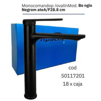 Monocomando p/ovalín Mod. Bongio Negromate A/F 28.8cm(18PCS)