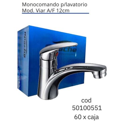 Monocomando p/lavatorio Mod. Viar A/F 12cm(60PCS)