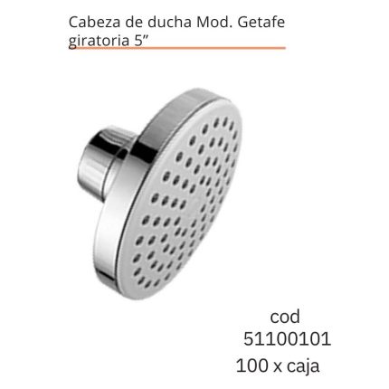 Cabeza de ducha Mod. Getafe giratoria 5"(100PCS)