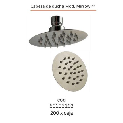 Cabeza de ducha Mod. Mirrow 4"(200PCS)
