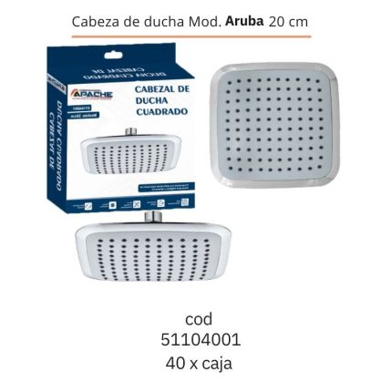 Cabeza de ducha Mod. Aruba 20 cm(40PCS)