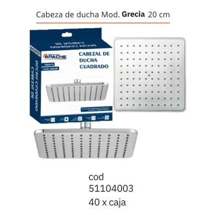 Cabeza de ducha Mod. Grecia 20 cm(40PCS)