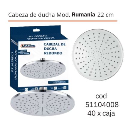 Cabeza de ducha Mod. Rumania 22 cm(40PCS)