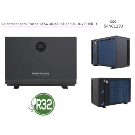 Calentador para Piscina 12 Kw 40,900 BTU / FULL INVERTER /