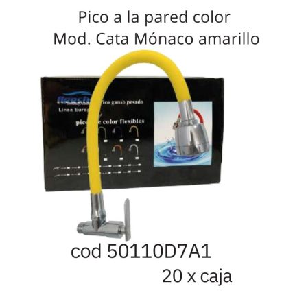 Pico a la pared color Mod. Cata Mónaco amarillo (20PCS)