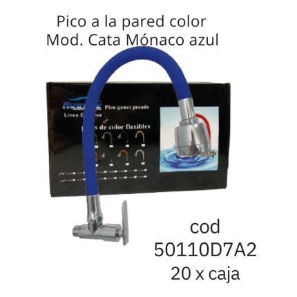 Pico a la pared color Mod. Cata Mónaco azul (20PCS)
