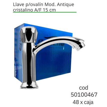 Llave p/ovalín Mod. Antique cristalino A/F 15 cm (48PCS)