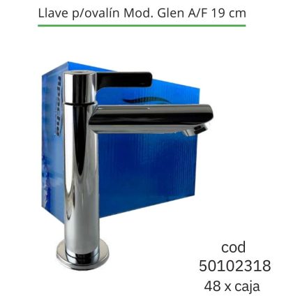 Llave p/ovalín Mod. Glen A/F 19 cm (48PCS)