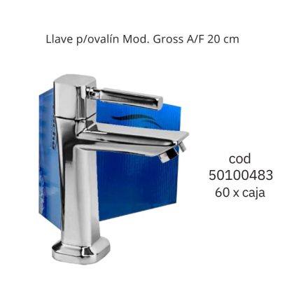 Llave p/ovalín Mod. Gross A/F 20 cm (60PCS)