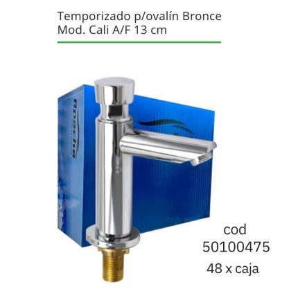 Temporizado p/ovalín Bronce Mod. Cali A/F 13 cm(48PCS)