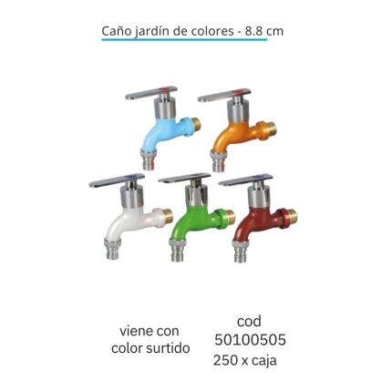 Caño jardín de colores - 8.8 cm(250PCS)
