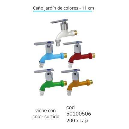 Caño jardín de colores - 11 cm(200PCS)