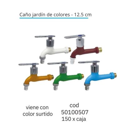 Caño jardín de colores - 12.5 cm(150PCS)