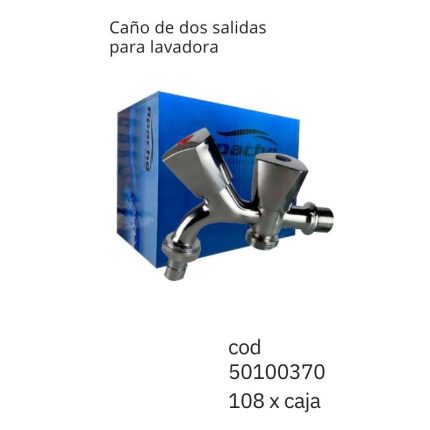 Caño de dos salidas para lavadora(108PCS)